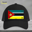 Mozambique Flag Novelty License Plate Hat Mesh / Black