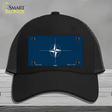 Nato Flag Novelty License Plate Hat Mesh / Black