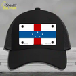 Netherlands Antilles Flag Novelty License Plate Hat Mesh / Black