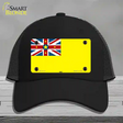 Nive Flag Novelty License Plate Hat Mesh / Black