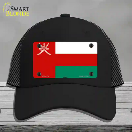 Oman Flag Novelty License Plate Hat Mesh / Black