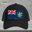 Pitcairn Islands Flag Novelty License Plate Hat Mesh / Black