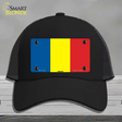 Romania Flag Novelty License Plate Hat Mesh / Black