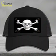 Skull And Cross Bones Novelty License Plate Hat Mesh / Black