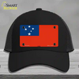 Samoa Flag Novelty License Plate Hat Mesh / Black