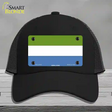 Sierra Leone Flag Novelty License Plate Hat Mesh / Black