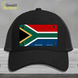 South Africa Flag Novelty License Plate Hat Mesh / Black