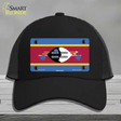 Swaziland Flag Novelty License Plate Hat Mesh / Black