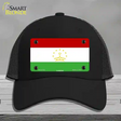 Tajikistan Flag Novelty License Plate Hat Mesh / Black