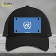 United Nations Flag Novelty License Plate Hat Mesh / Black