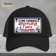 I Can Handle Anything Novelty License Plate Hat Mesh / Black