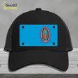 Virgin Mary Blue Novelty License Plate Hat Mesh / Black