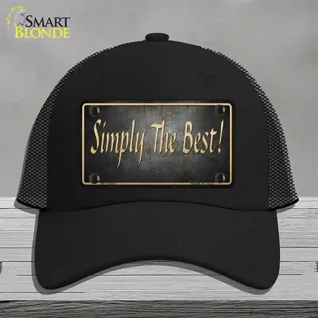 Simply The Best License Novelty License Plate Hat Mesh / Black