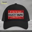 Duct Tape Novelty License Plate Hat Mesh / Black