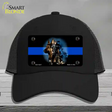 Thin Blue Line Police K-9 Novelty License Plate Hat Mesh / Black