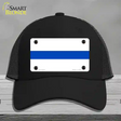 Thin Blue Line White Novelty License Plate Hat Mesh / Black