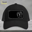 Flip Flops Offset Novelty License Plate Hat Mesh / Black