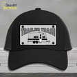 Trailer Trash Novelty License Plate Hat Mesh / Black