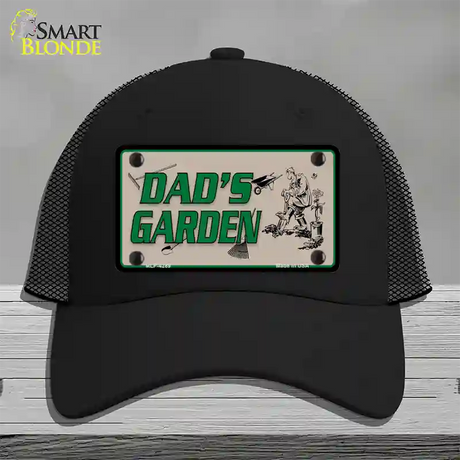 Dads Garden Novelty License Plate Hat Mesh / Black