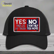 Yes This Is My Truck Novelty License Plate Hat Mesh / Black