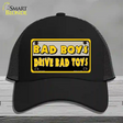 Bad Boys Drive Bad Toys Novelty License Plate Hat Mesh / Black