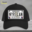 Nyrican Puerto Rico Novelty License Plate Hat Mesh / Black