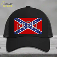 Rebel Confederate Flag Novelty License Plate Hat Mesh / Black