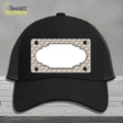 Scallop Tan White Polka Dot Novelty License Plate Hat Mesh / Black