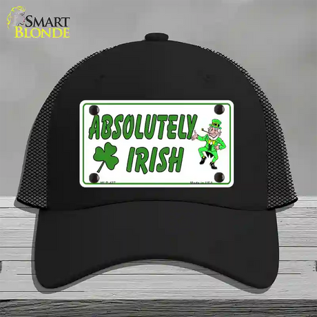 Absolutely Irish Novelty License Plate Hat Mesh / Black