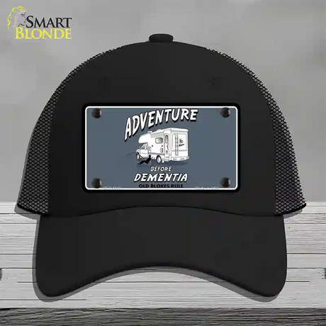 Adventure Before Dementia Novelty License Plate Hat Mesh / Black