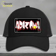 Arizona Black Novelty License Plate Hat Mesh / Black