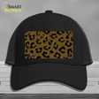 Brown Black Cheetah Novelty License Plate Hat Mesh / Black