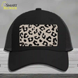 Tan Black Cheetah Novelty License Plate Hat Mesh / Black