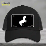 Horse Novelty License Plate Hat Mesh / Black