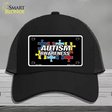 Autism Awareness Novelty License Plate Hat Sign Mesh / Black