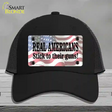 Stick To Their Guns Novelty License Plate Hat Mesh / Black