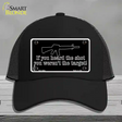 Heard The Shot Novelty License Plate Hat Mesh / Black