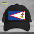 American Samoa Flag Novelty License Plate Hat Mesh / Black