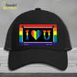 I Love U Novelty License Plate Hat Mesh / Black