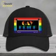 Gay Pride Novelty License Plate Hat Mesh / Black