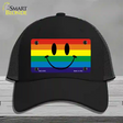 Smiley Face Novelty License Plate Hat Mesh / Black