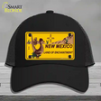 Roadrunner New Mexico Novelty License Plate Hat Mesh / Black