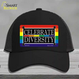 Celebrate Diversity Novelty License Plate Hat Mesh / Black