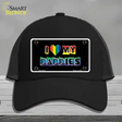 I Love My Daddies Novelty License Plate Hat Mesh / Black