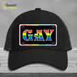 Gay Novelty License Plate Hat Mesh / Black