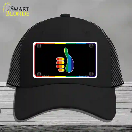 Thumbs Up Novelty License Plate Hat Mesh / Black