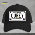 Cupey Puerto Rico Novelty License Plate Hat Mesh / Black