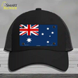 Australia Flag Novelty License Plate Hat Mesh / Black