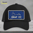 Handicap Crap Logo Novelty License Plate Hat Mesh / Black