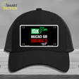 Made In Mexico Novelty License Plate Hat Mesh / Black